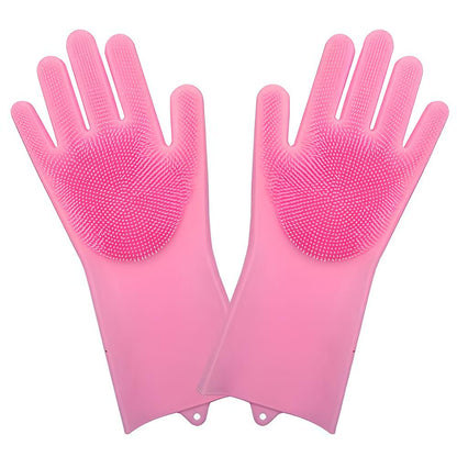 All-in-One Multi-Purpose Silicone Cleaning Gloves – Wash, Scrub & Protect Hands