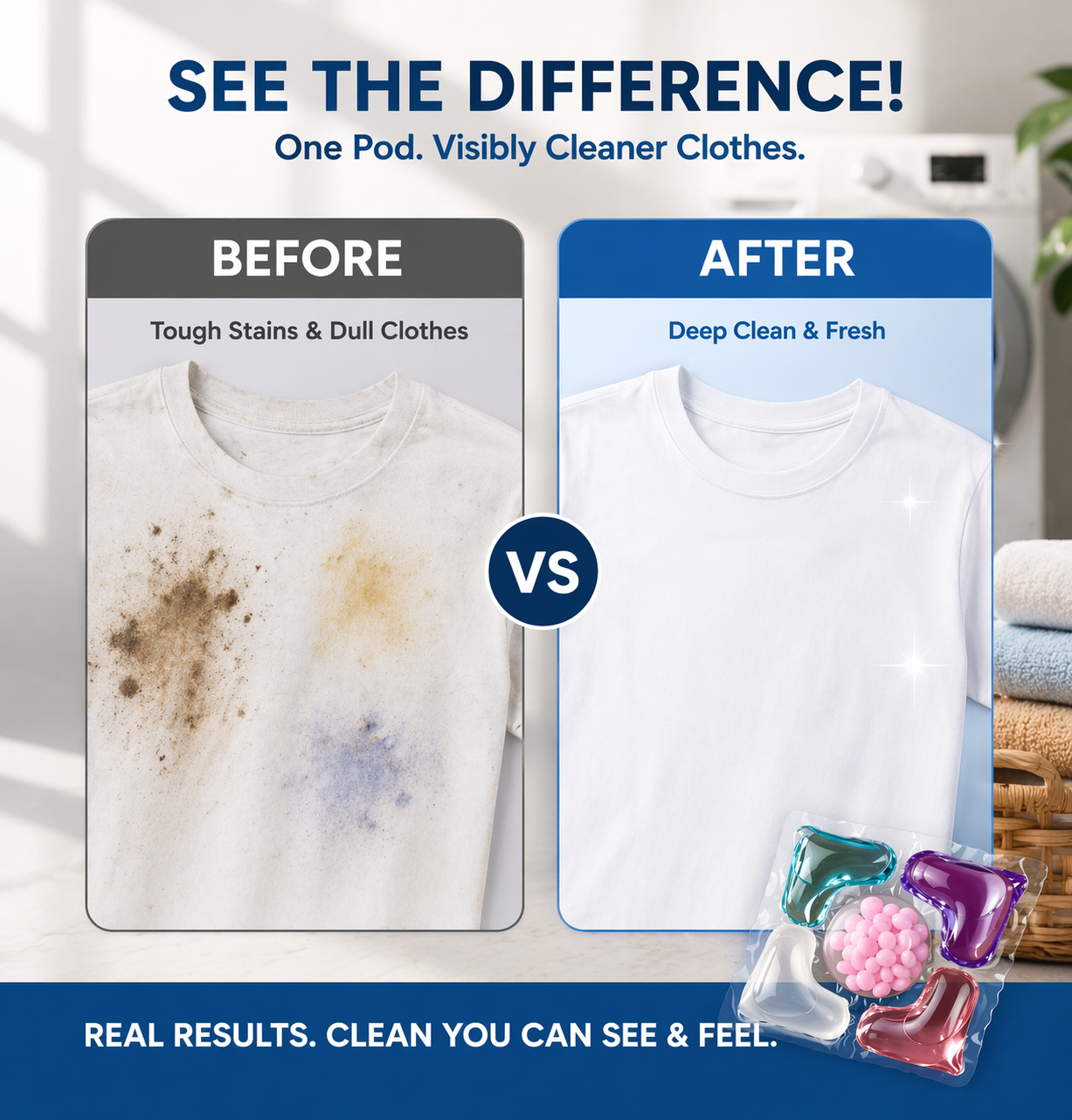 India’s #1 Viral Laundry Pods - Deep Clean in 1 Wash (Pack Of 30)