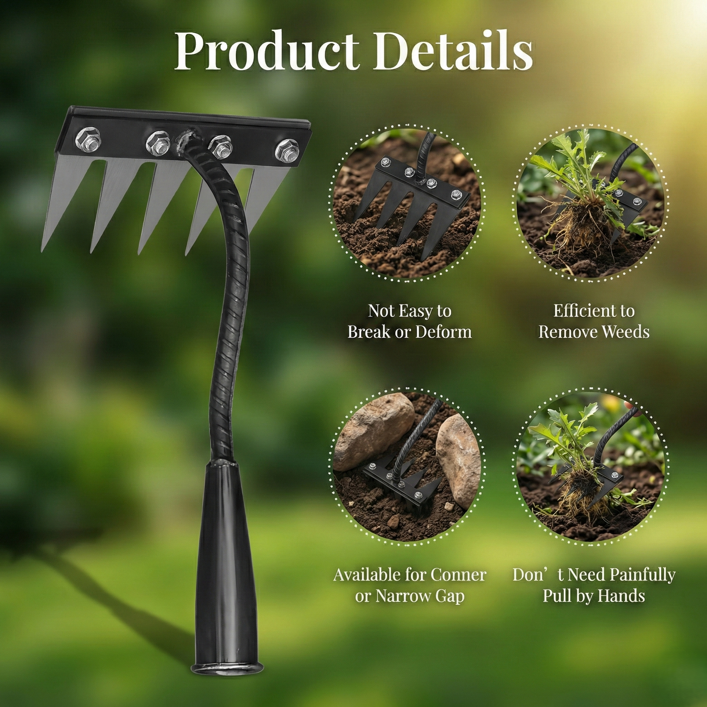 Heavy Duty Carbon Steel Garden Weeder – 50% OFF Today!
