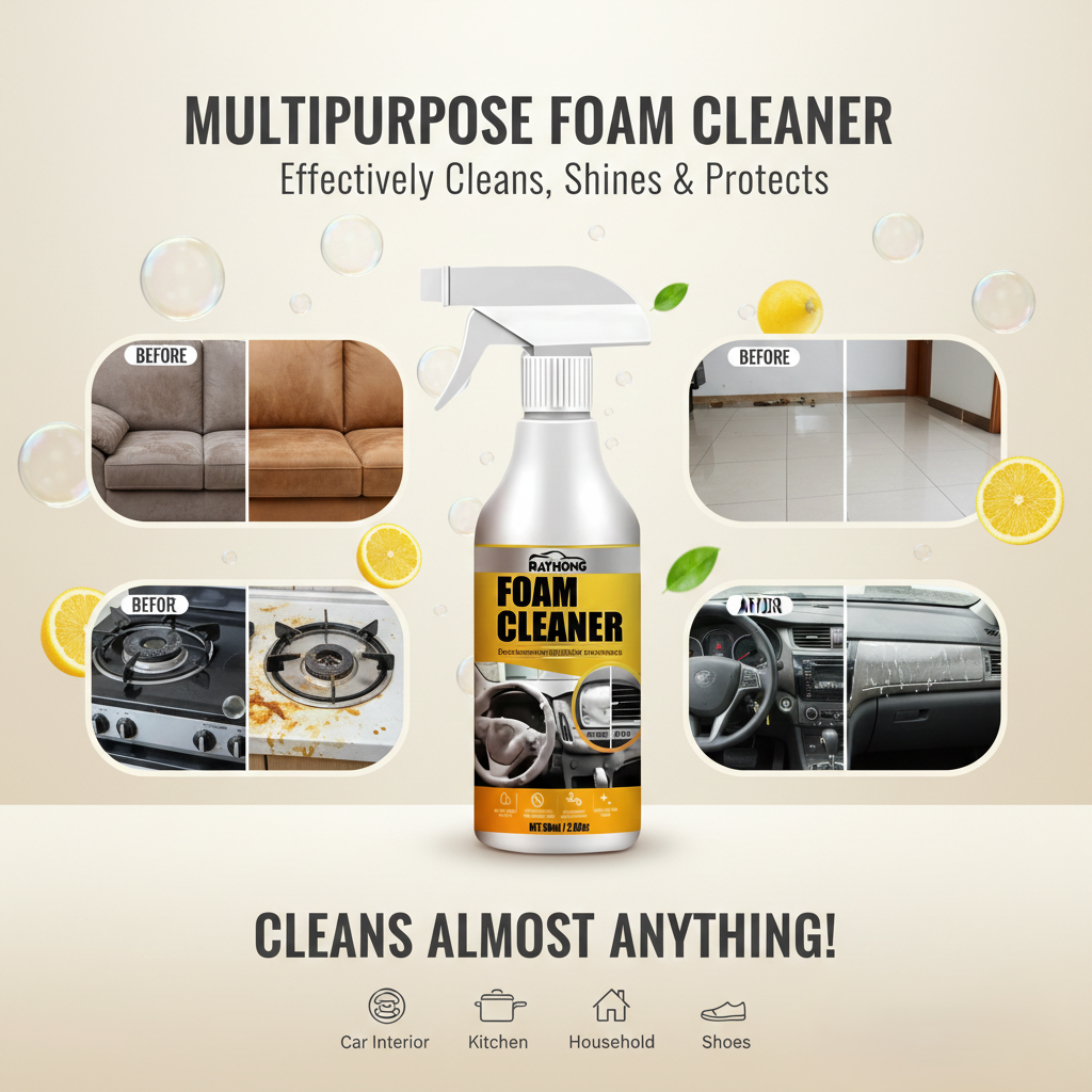 All-in-One Foam Cleaner for Car & Home |    Limited 50% OFF
