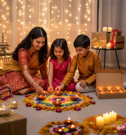 LED Water Sensor Diyas – A Safe, Elegant Glow for Every Occasion (Pack of 6\12\18\24)