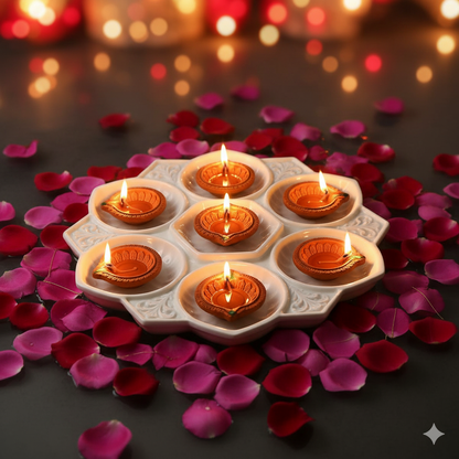 LED Water Sensor Diyas – A Safe, Elegant Glow for Every Occasion (Pack of 6\12\18\24)