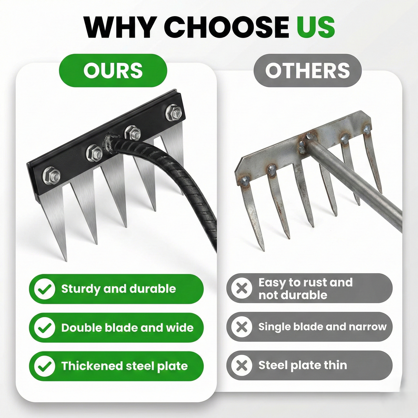 Heavy Duty Carbon Steel Garden Weeder – 50% OFF Today!